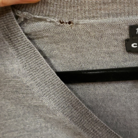 Club Monaco Italian Merino Wool V-Neck Sweater - Picture 5 of 6